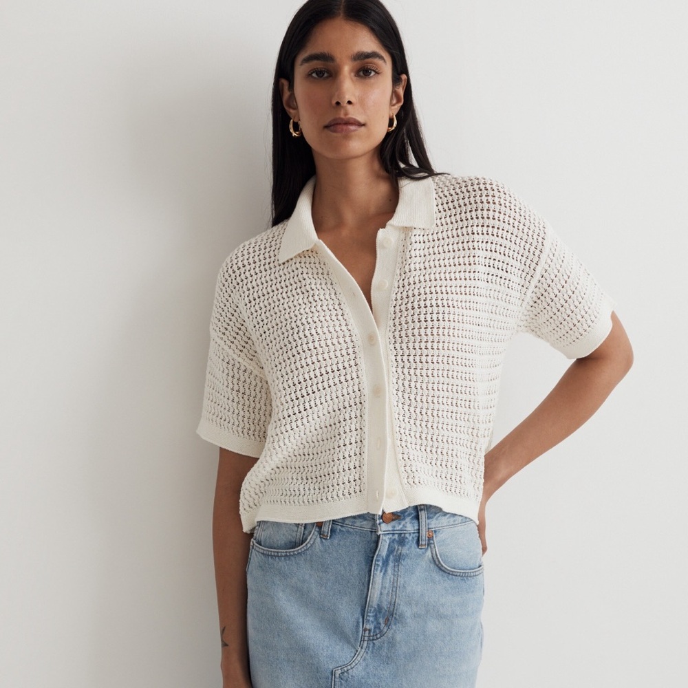 Madewell White Button Down Shirt